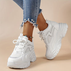 Breathable Non slip Chunky Sneakers Height Increased Dad Shoes Women's