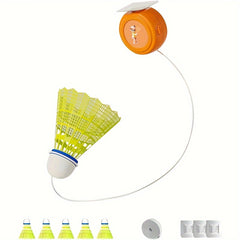 6pcs Badminton Trainer Rebound Device For Indoor Single Training