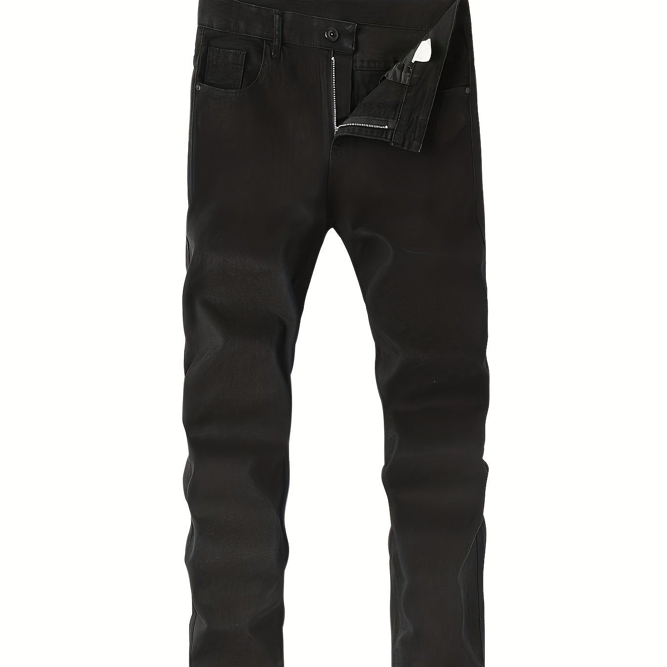 Men's Slim Fit Straight Leg Jeans Casual Street Style Medium Stretch Denim Pants