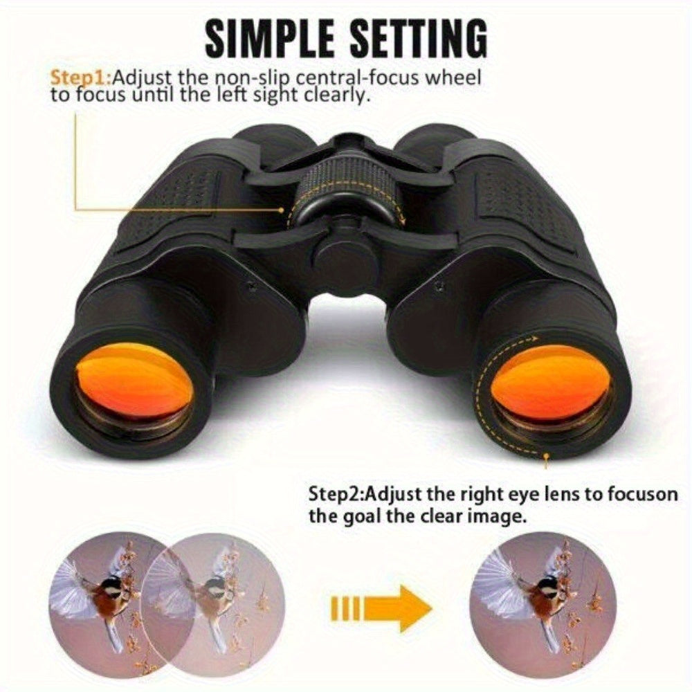 8x35mm Compact Binoculars Professional Handheld Optics for Bird Watching