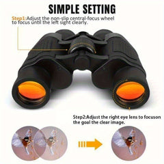 8x35mm Compact Binoculars Professional Handheld Optics for Bird Watching