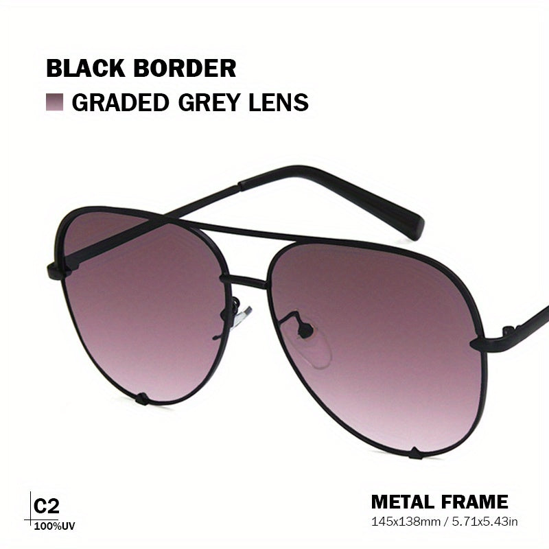 Men's Pilot Sunglasses with Glasses Case