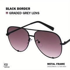 Men's Pilot Sunglasses with Glasses Case