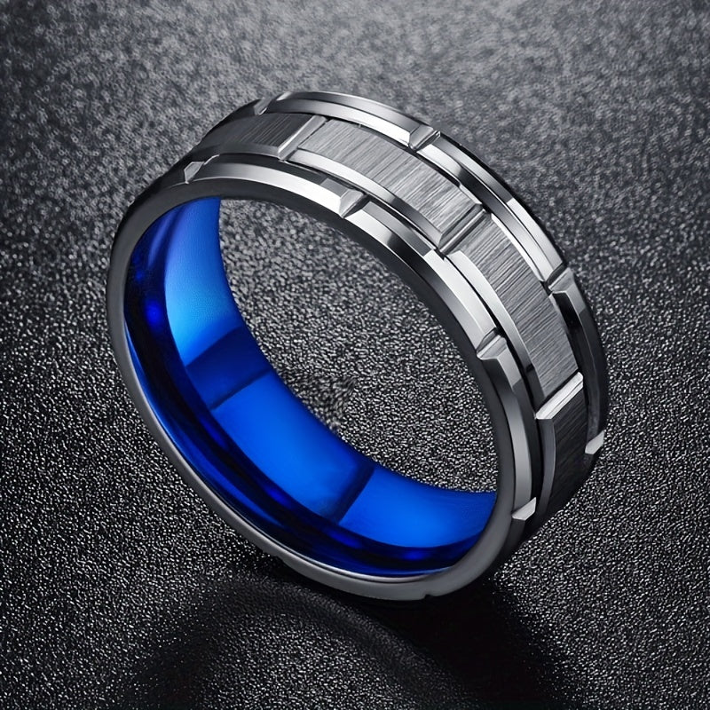 Silver Stainless Steel Hip Hop Punk Ring