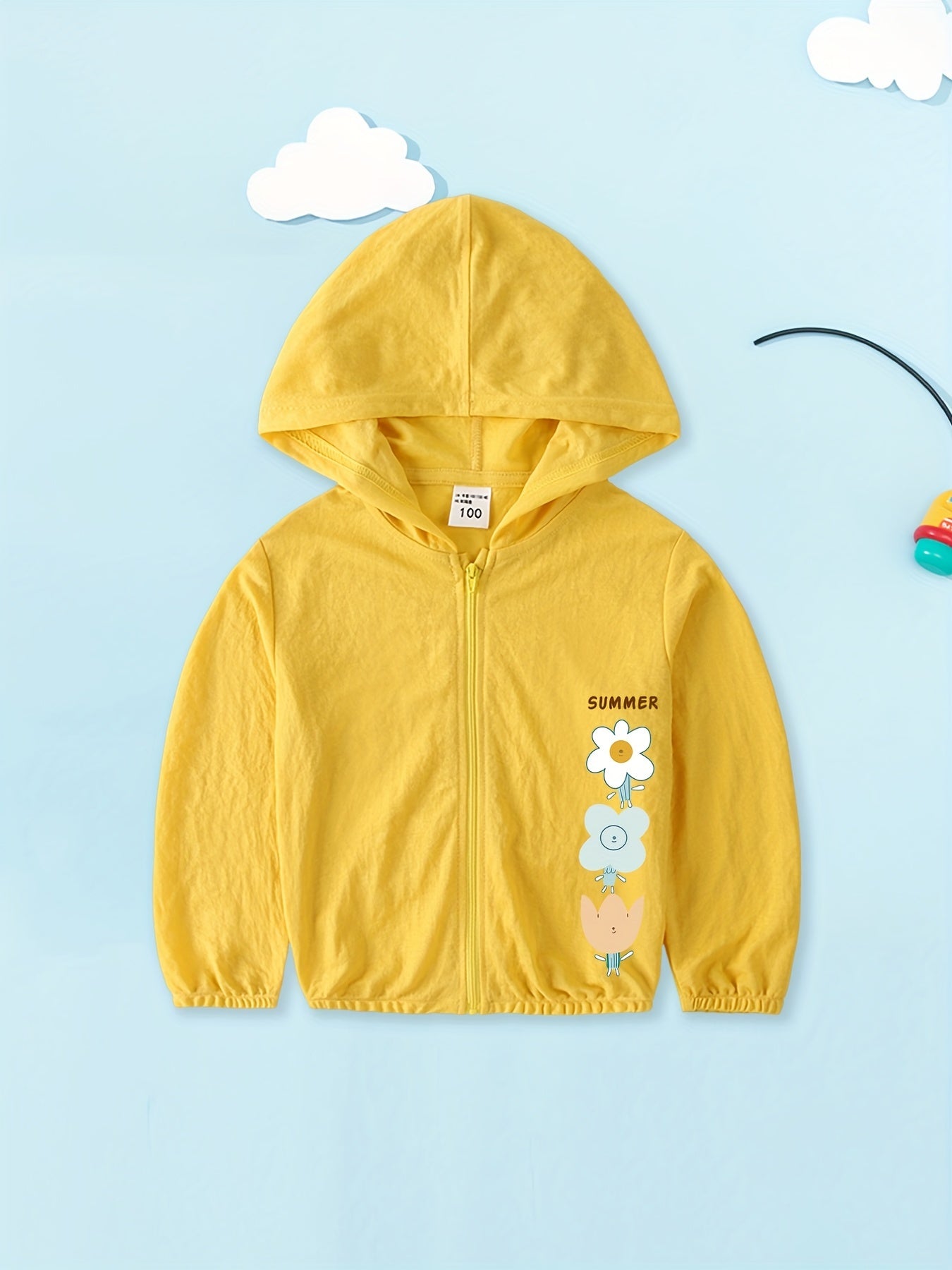 Girls Hooded Sunproof Jacket Kids Age 3 4 6