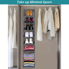 Foldable Hanging Shoe Bag Dust proof Storage Rack