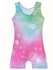 Starry Night Gymnastics Suit for Girls