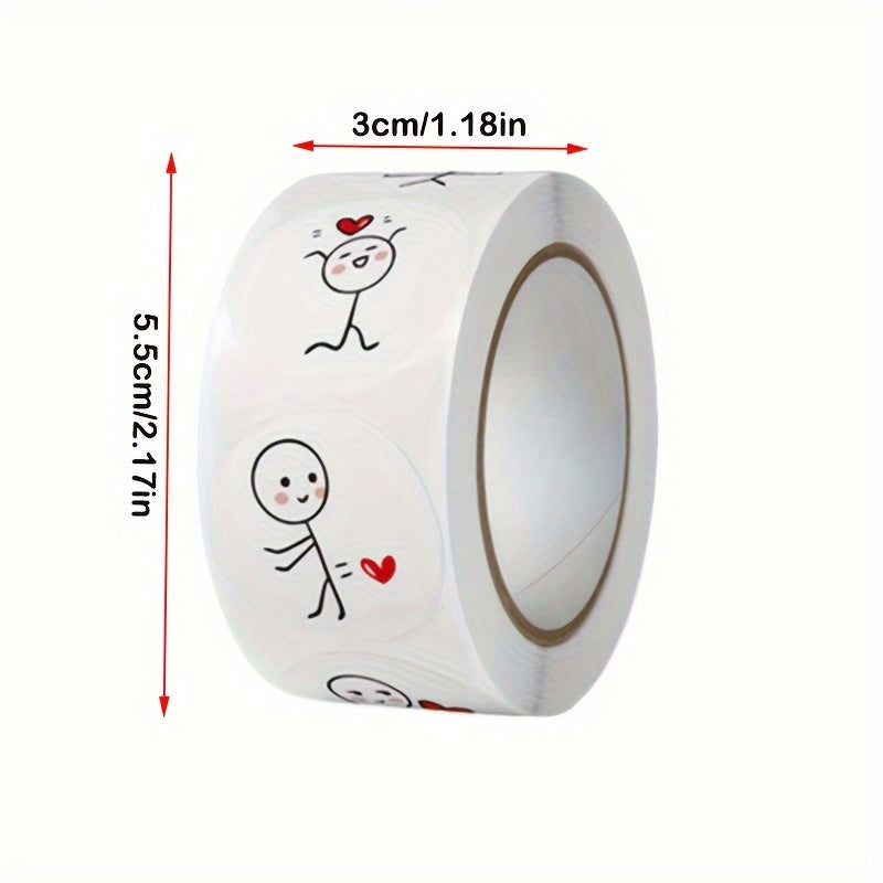 1500 Love Labels Stickers Wedding Holiday Gift Decoration Sealing Scrapbooking