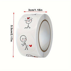 1500 Love Labels Stickers Wedding Holiday Gift Decoration Sealing Scrapbooking