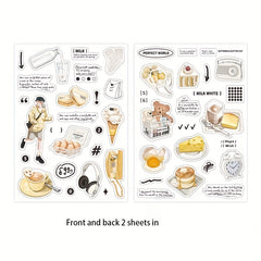 2pcs Convenience Store Series Journal DIY Stickers