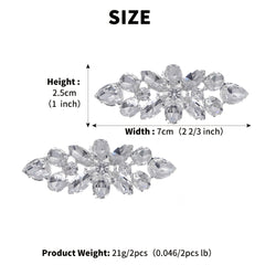 DIY Crystal Rhinestone Shoe Clips Wedding Party Shoe Decoration