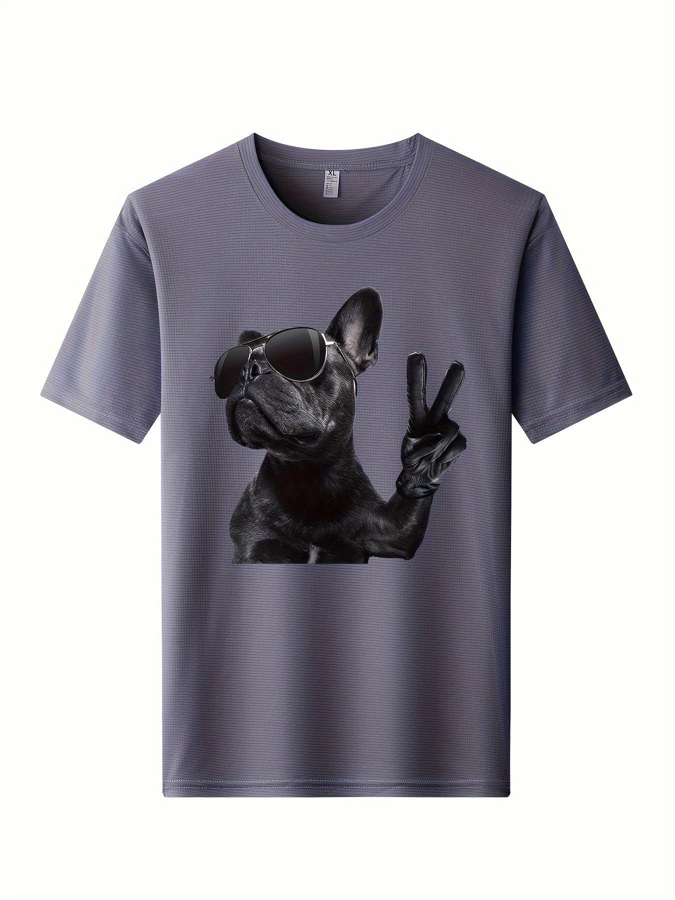 Skeleton Motorcycle Print Men's Quick Dry T-shirt