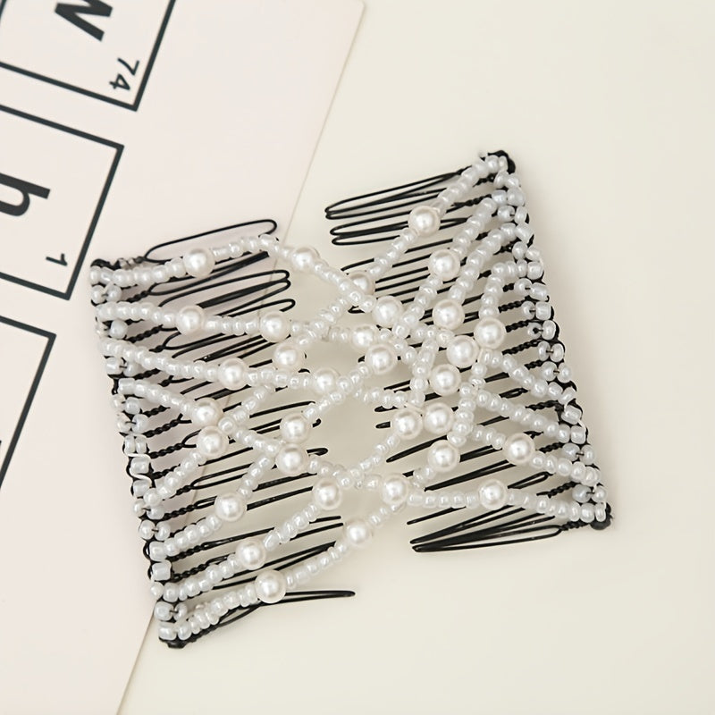 Double Stretching Combs Hair Bun Maker Hair Styling Tools