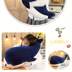 Whale Plush Toy Stuffed Animal Doll for Birthday Present or Home Decor