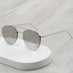 Men's Rimless Sunglasses for Street Photography