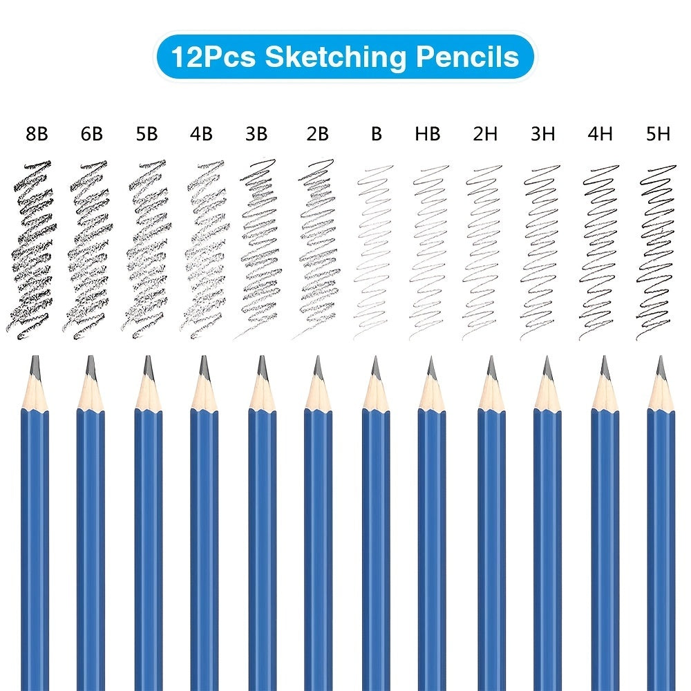 Art 32 Pack Drawing Pencils Set Professional Drawing Art Kit