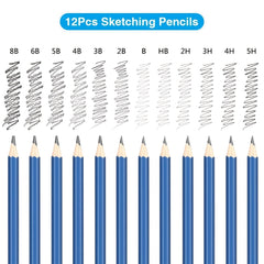 Art 32 Pack Drawing Pencils Set Professional Drawing Art Kit