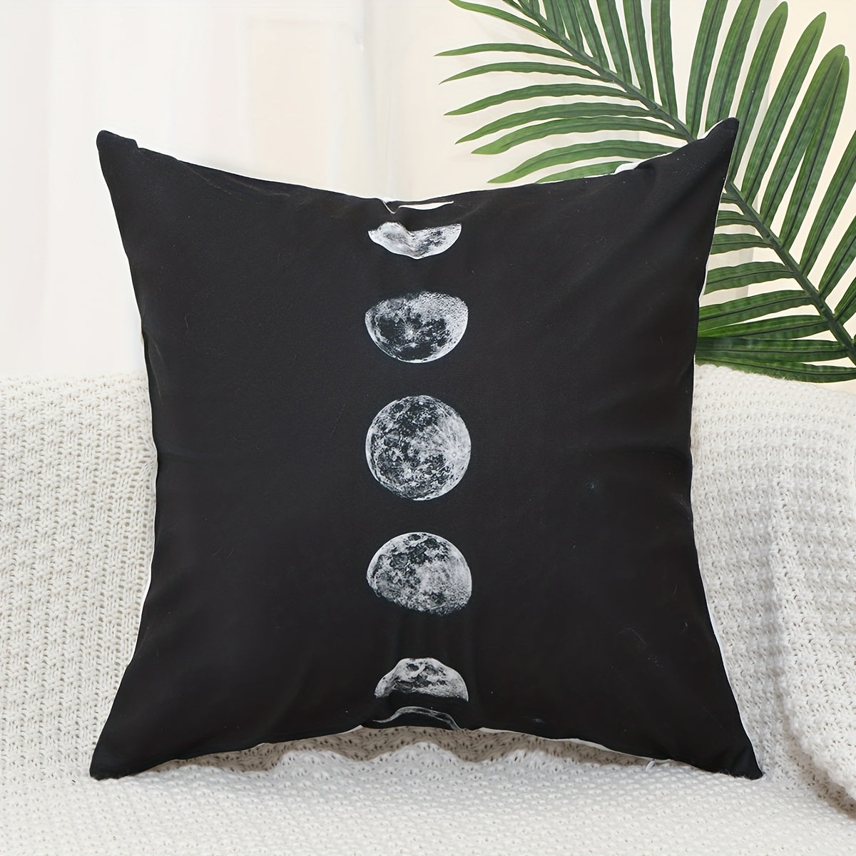 Planet Print Short Plush Throw Pillowcase Home Decor