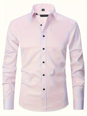 Men's Slim Fit Long Sleeve Button Up Shirt