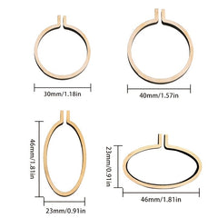 Wooden Mini Embroidery Bandage Jewelry Cross Stitch Frame DIY