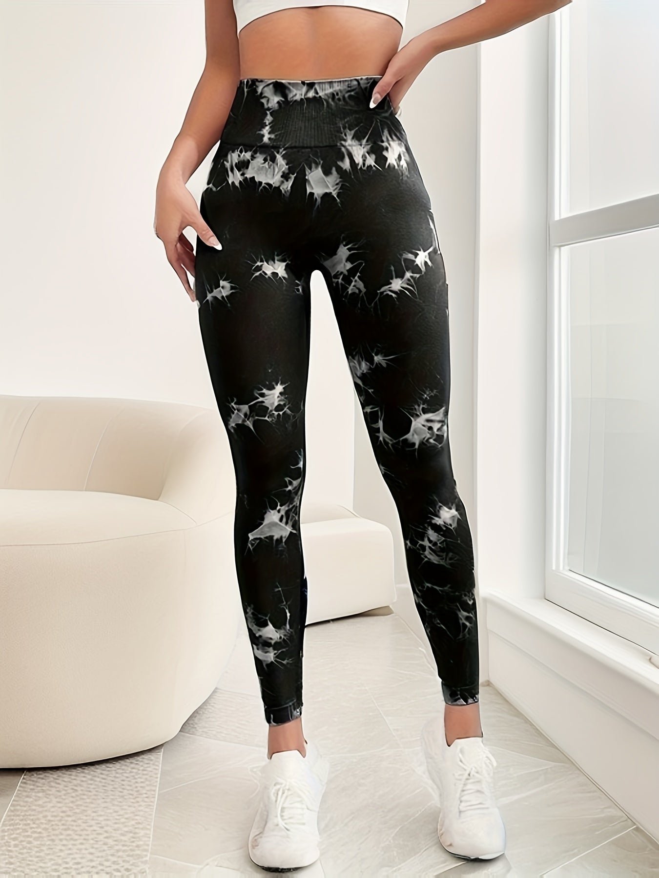 Tie Dye Seamless Yoga Pants High Stretch Slim Fit Activewear