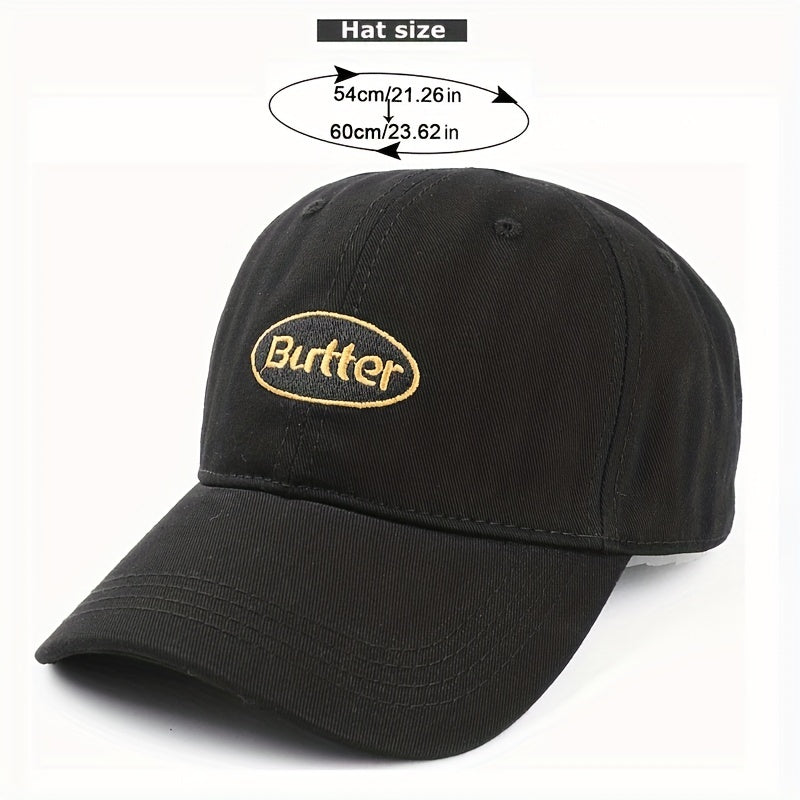 Circle Letter Embroidery Baseball Cap Light Specific Gravity Breathable Sun Hat