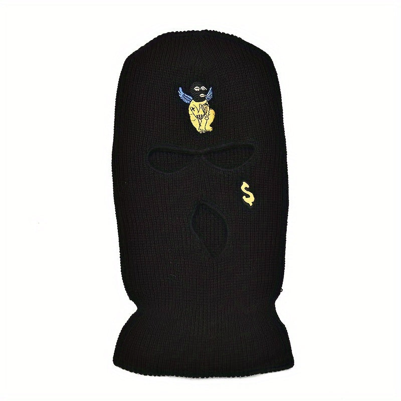 Warm and Windproof 3 Hole Hat for Outdoor Activities