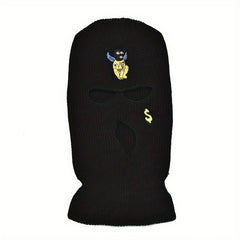 Warm and Windproof 3 Hole Hat for Outdoor Activities