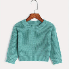 Kids Long Sleeve Knitted Pullover Sweater