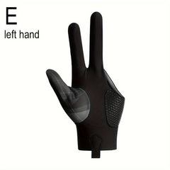 1 Pair Professional Three Finger Billiard Gloves