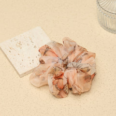 Oversized Butterfly Print Hair Scrunchie Chiffon Organza Women Girls