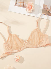 Sexy Geo Lace Balconette Bra