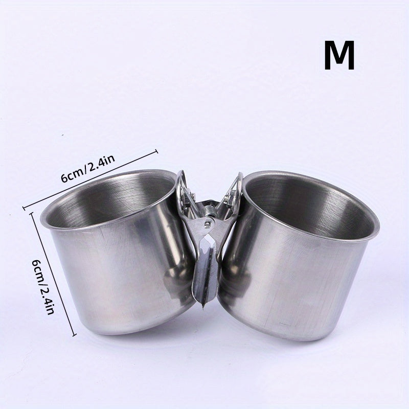 Metal Bird Feeder with Cage Clip and Dispenser