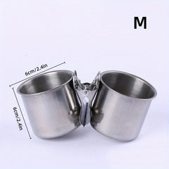 Metal Bird Feeder with Cage Clip and Dispenser