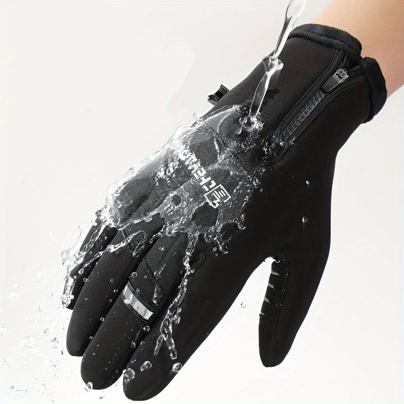 Winter Riding Gloves Men's Outdoor Gloves Non slip Thickened Warm Coldproof
