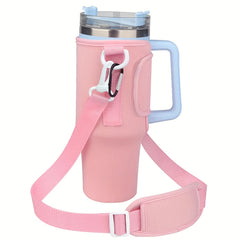 Water Bottle Carrier Bag for 30-40oz Tumbler with Adjustable Strap