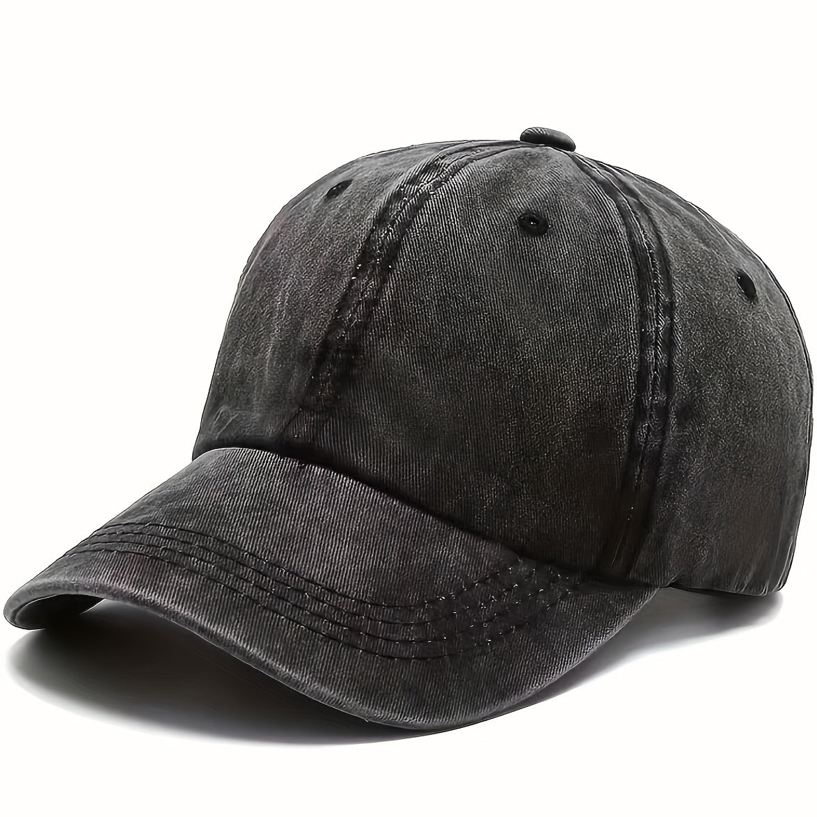 Retro Letter Print Baseball Cap Sun Protection Hat Outdoor Hiking Fishing
