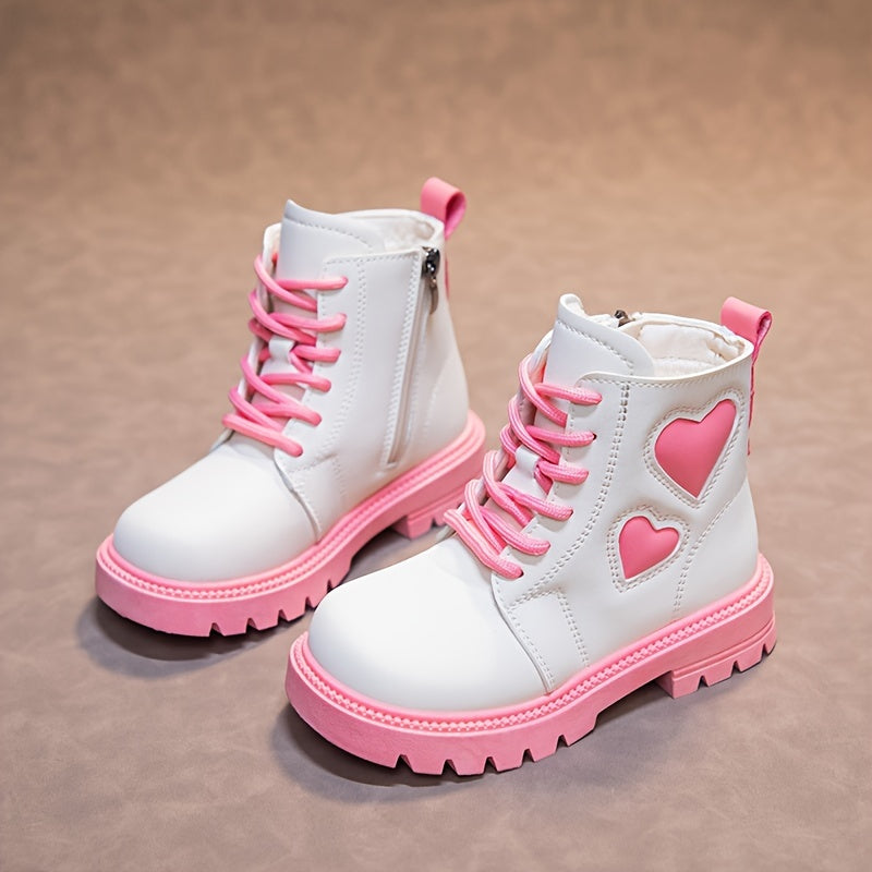 Warm Fleece Casual Boots for Girls - Outdoor Walking Hiking