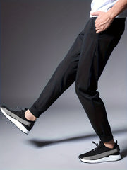 Classic Quick Drying Comfy Joggers Men's Casual High Stretch Loose Fit Pants