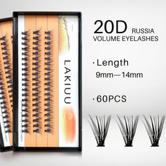 20D Individual Cluster Eyelashes False Eyelashes