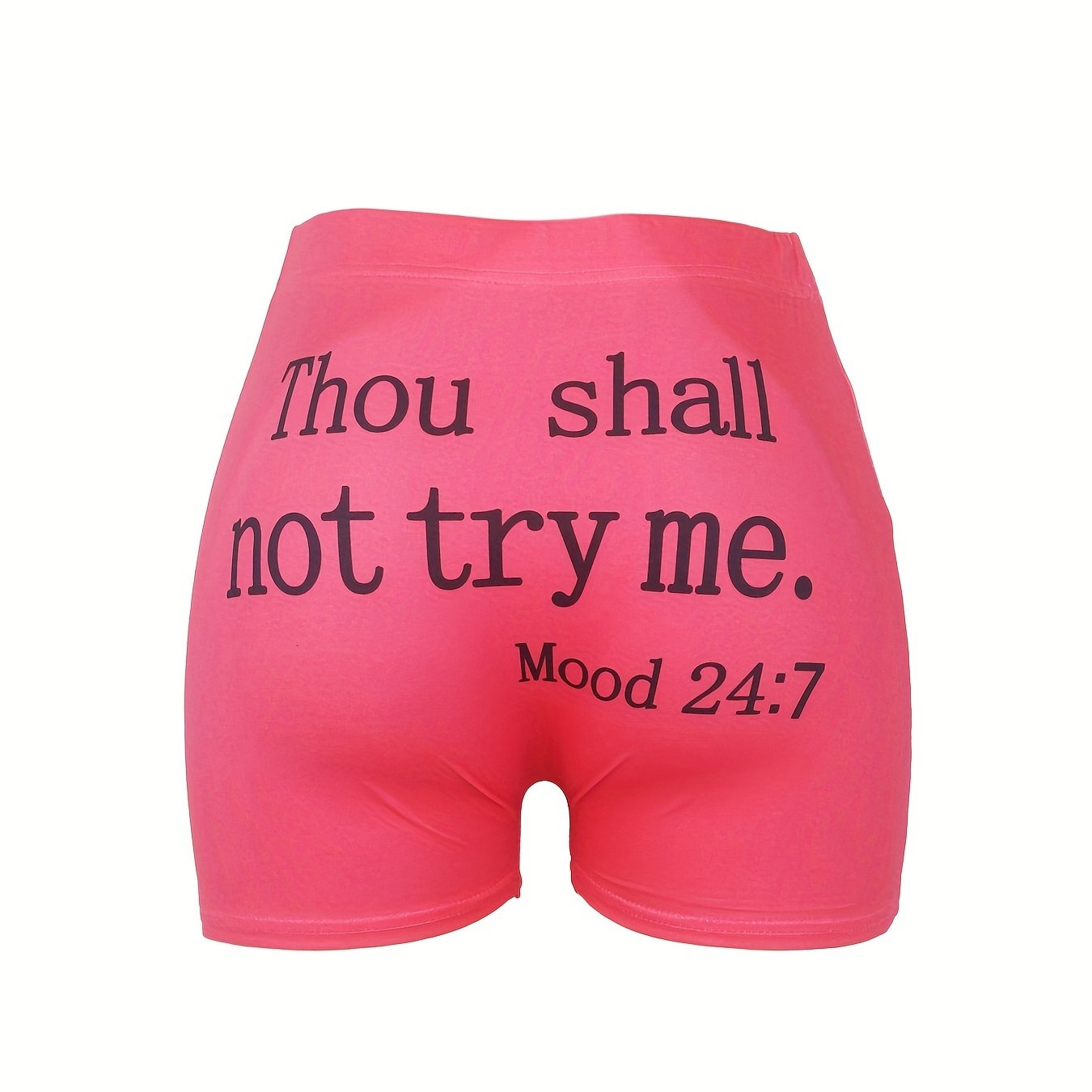 Letter Print Skinny Shorts Yoga Casual Summer Shorts