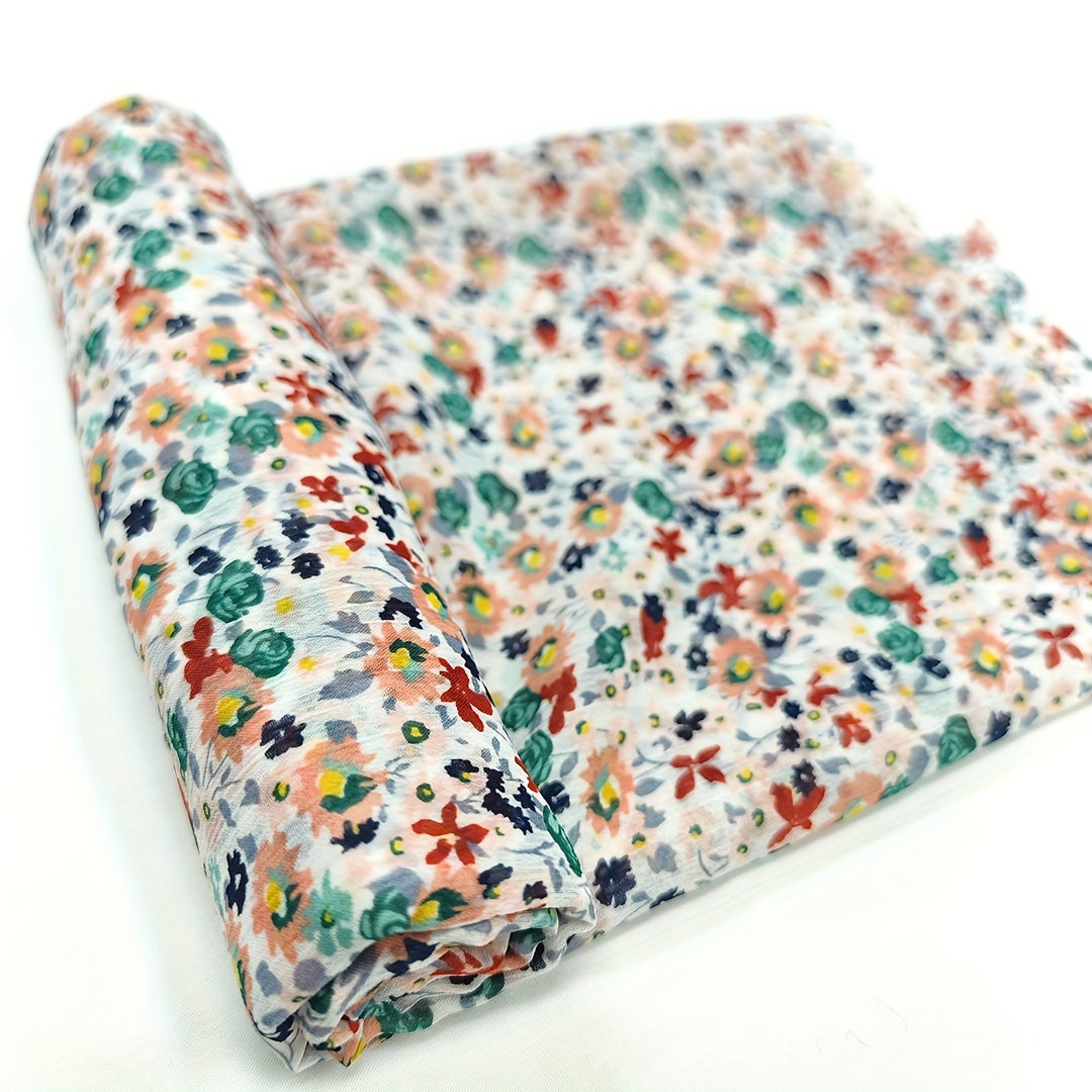 1yd Chiffon Fabric for DIY Clothes, Pants, Dress - Cut Size