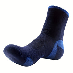 Men's Mid Crew Sport Socks - Cotton Blend - Breathable
