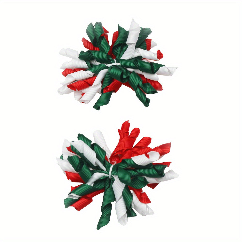 Kids Sweet Hair Clip Ball Flower Rainbow Headwear