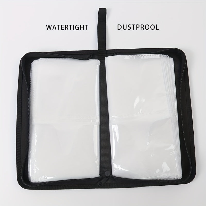80pcs DVD Storage Wallet - Hard Plastic Case for CDs and DVDs