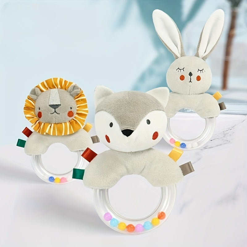 Baby Hand Rattle Grasping Training Plush Toy