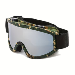 Multicolor Anti fog Ski Goggles Large Frame Windproof Sports Goggles
