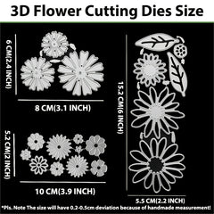 3D Flower Metal Cutting Dies for DIY Crafts Scrapbook Album Paper Card