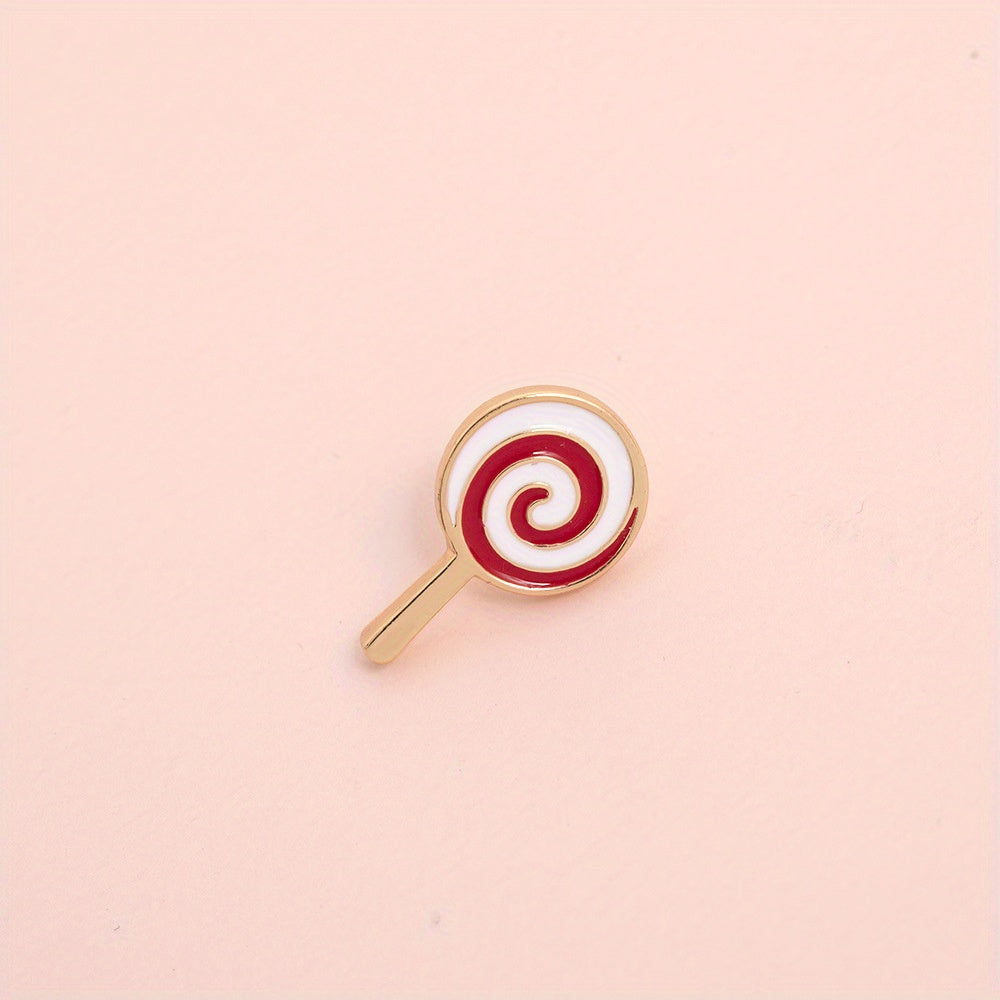 Summer Ice Cream Strawberry Cartoon Brooch Fun Badge Backpack Lapel