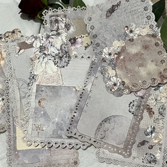 10pcs Constellation Hollow Lace Diary DIY Decoration Paper